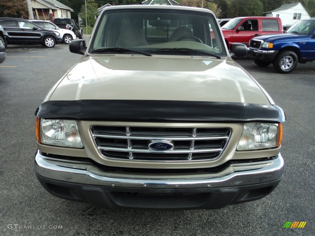 2002 Ranger XLT SuperCab - Harvest Gold Metallic / Medium Prairie Tan photo #20