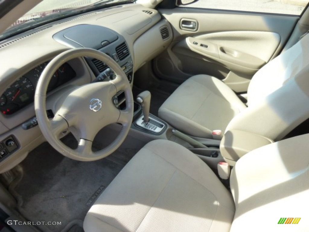 2004 Sentra SE-R Spec V - Inferno Red / Taupe photo #16