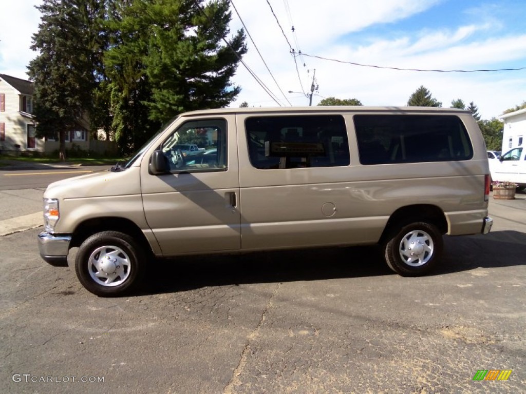 Pueblo Gold Metallic 2013 Ford E Series Van E350 XLT Passenger Exterior Photo #86148354