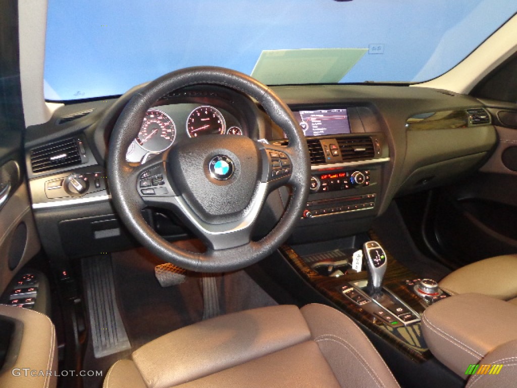 Mojave Nevada Leather Interior 2011 BMW X3 xDrive 35i Photo #86148394