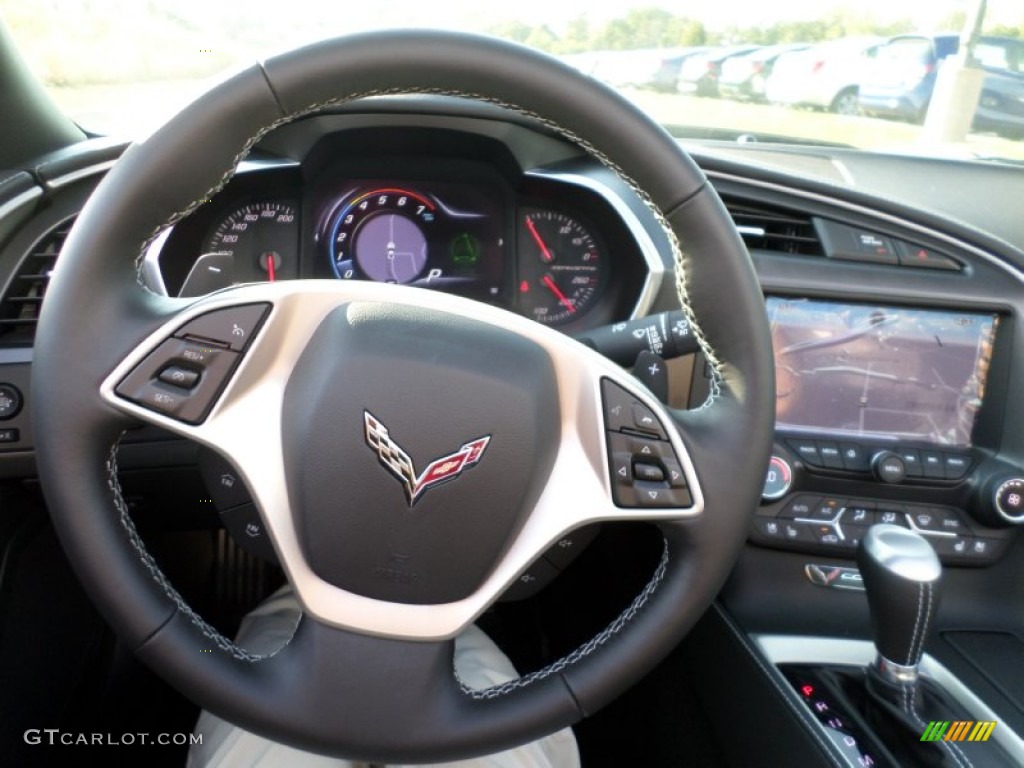 2014 Chevrolet Corvette Stingray Coupe Z51 Jet Black Steering Wheel Photo #86149272