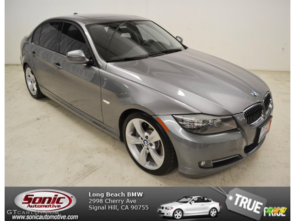 2011 3 Series 335i Sedan - Space Gray Metallic / Black photo #1