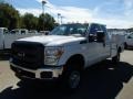 2014 Oxford White Ford F350 Super Duty XL SuperCab Utility Truck  photo #4