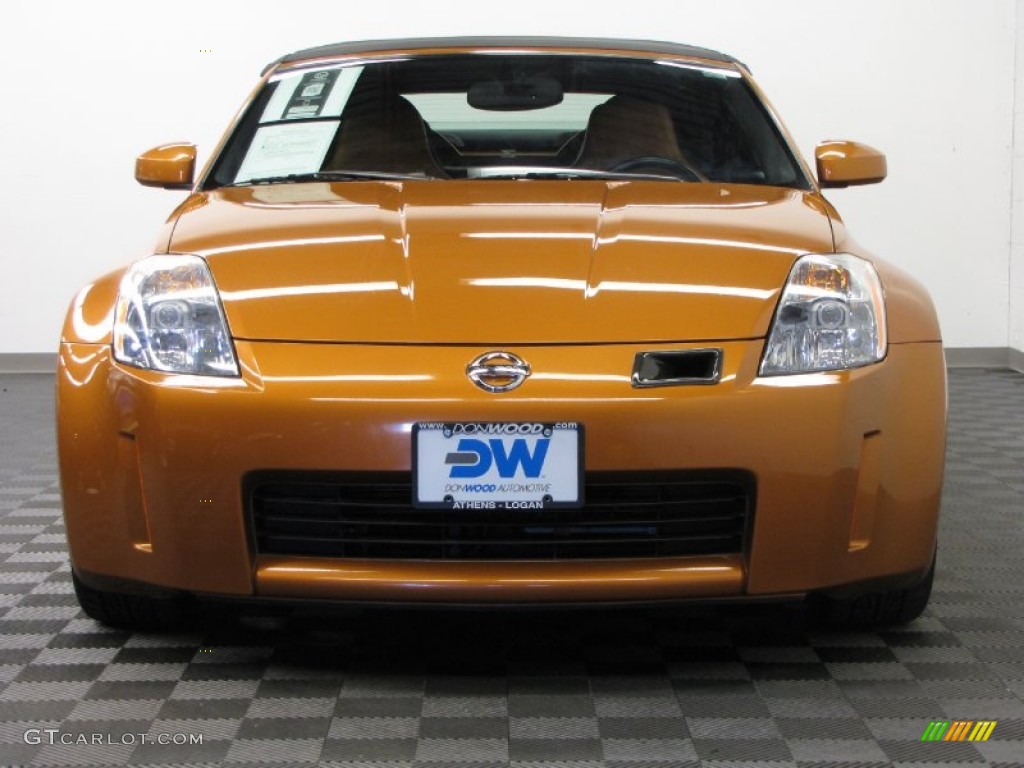2005 350Z Touring Roadster - Le Mans Sunset Metallic / Burnt Orange photo #2