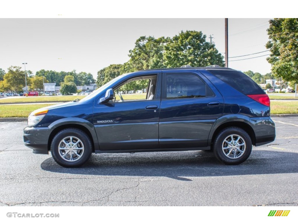 2002 Rendezvous CXL AWD - Indigo Blue / Dark Gray photo #3