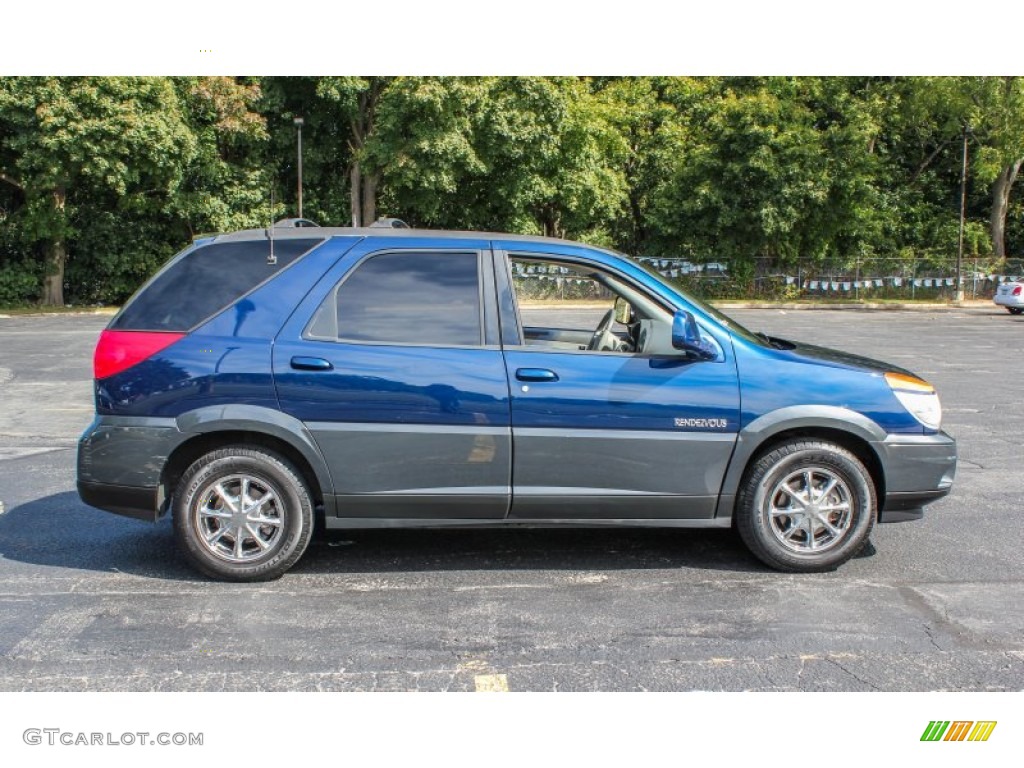 2002 Rendezvous CXL AWD - Indigo Blue / Dark Gray photo #7