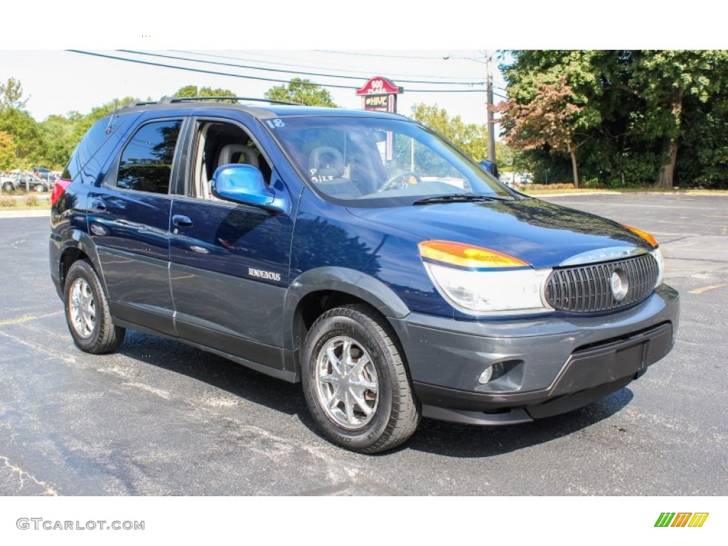 2002 Rendezvous CXL AWD - Indigo Blue / Dark Gray photo #8