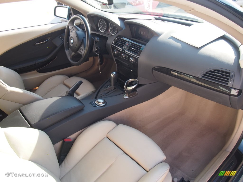 2005 6 Series 645i Coupe - Atlantic Blue Metallic / Cream Beige photo #4