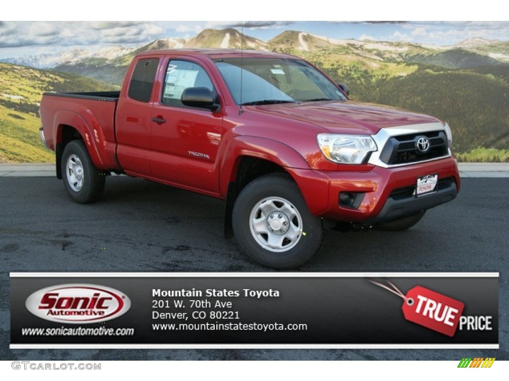 2013 Tacoma Access Cab 4x4 - Barcelona Red Metallic / Graphite photo #1