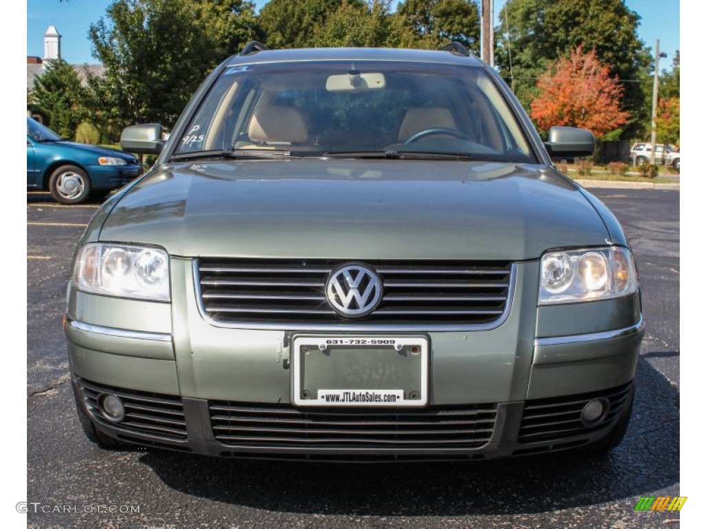 2003 Passat GLX 4Motion Wagon - Fresco Green Metallic / Beige photo #2