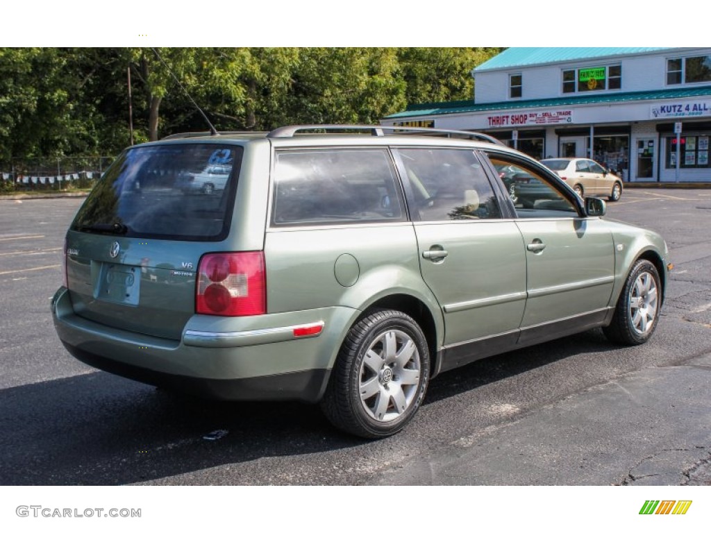 2003 Passat GLX 4Motion Wagon - Fresco Green Metallic / Beige photo #6