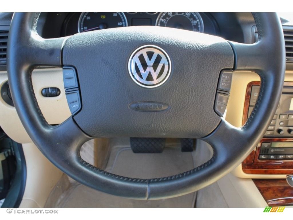 2003 Passat GLX 4Motion Wagon - Fresco Green Metallic / Beige photo #17