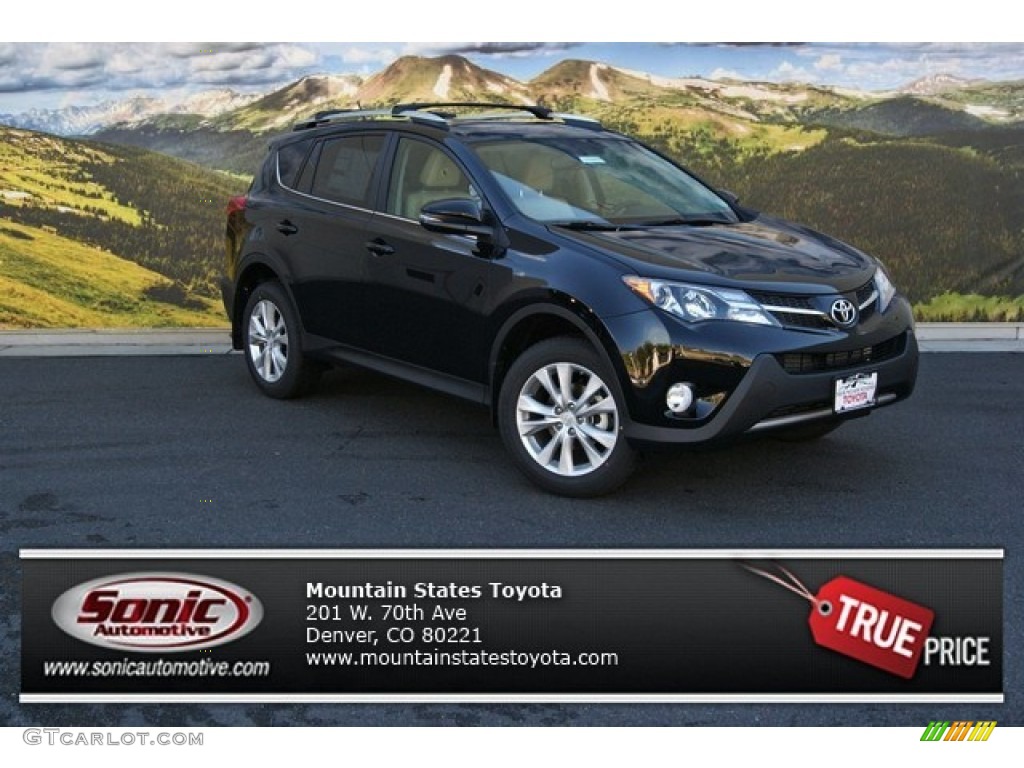 2013 RAV4 Limited AWD - Black / Beige photo #1