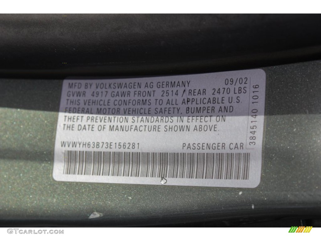 2003 Passat GLX 4Motion Wagon - Fresco Green Metallic / Beige photo #21