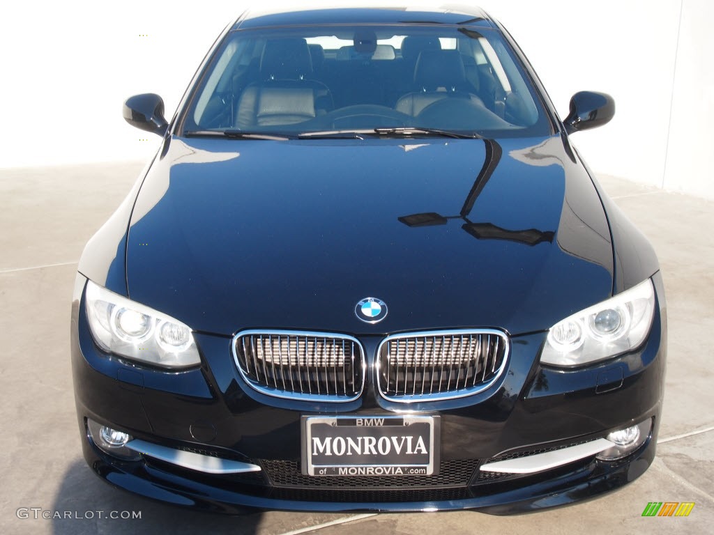 2011 3 Series 328i Coupe - Jet Black / Black photo #2