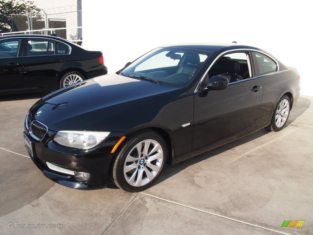 2011 3 Series 328i Coupe - Jet Black / Black photo #14