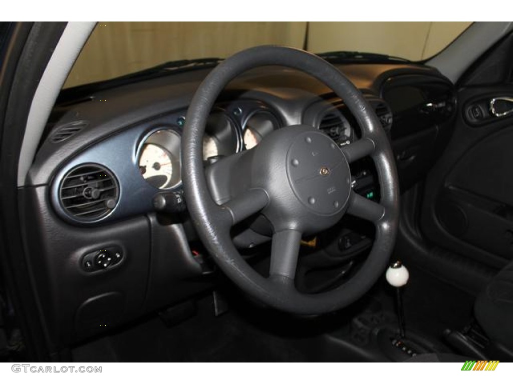 2003 Chrysler PT Cruiser Standard PT Cruiser Model Dark Slate Gray Steering Wheel Photo #86153562