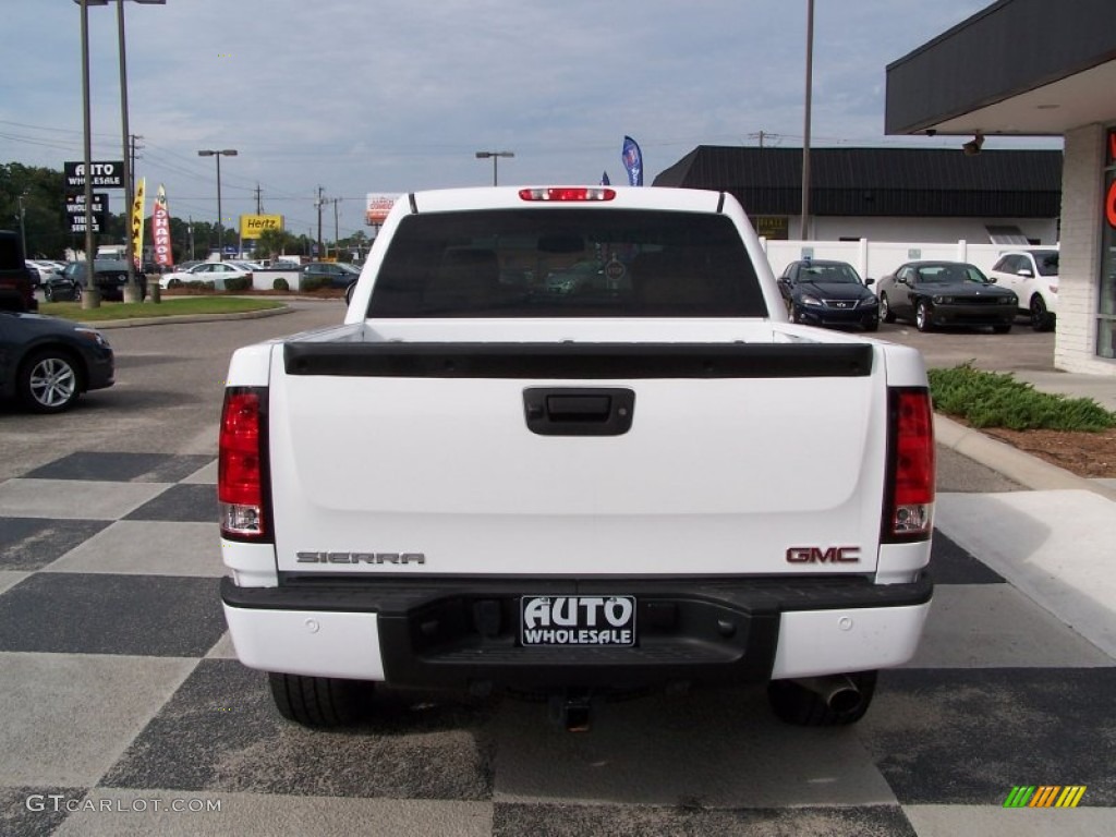 2012 Sierra 1500 Denali Crew Cab 4x4 - Summit White / Cocoa/Light Cashmere photo #4