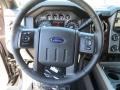 2014 Ford F350 Super Duty Black Interior Steering Wheel Photo