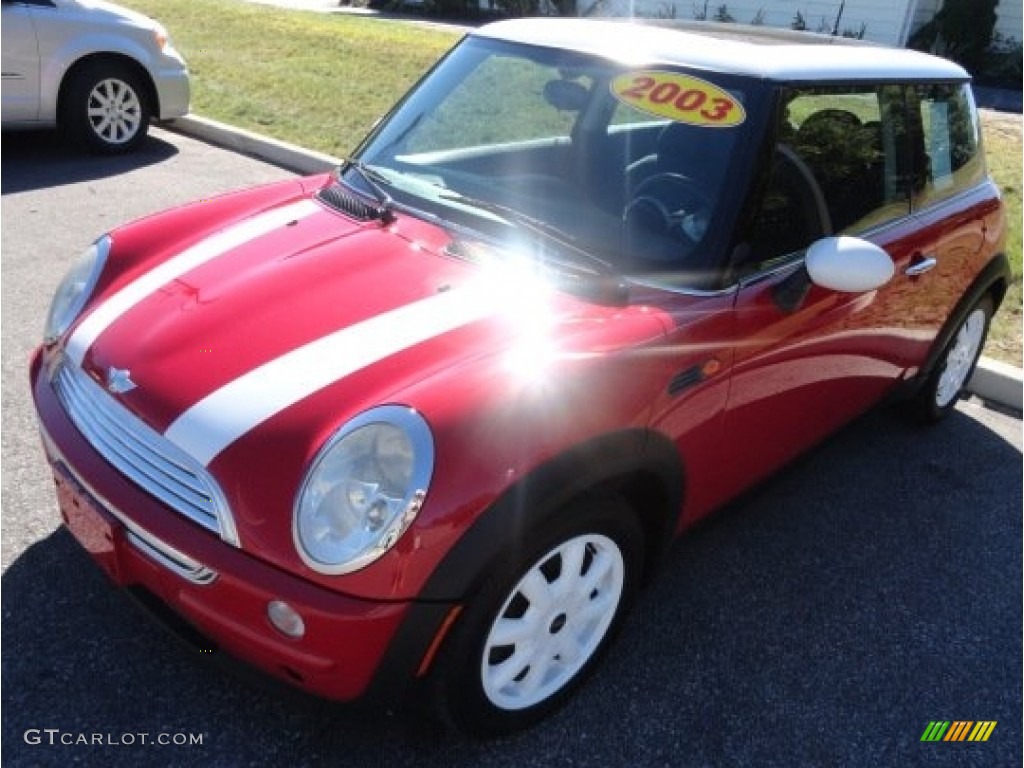 2003 Cooper Hardtop - Chili Red / Panther Black photo #1