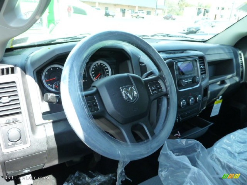 2014 1500 Tradesman Crew Cab 4x4 - Bright White / Black/Diesel Gray photo #16