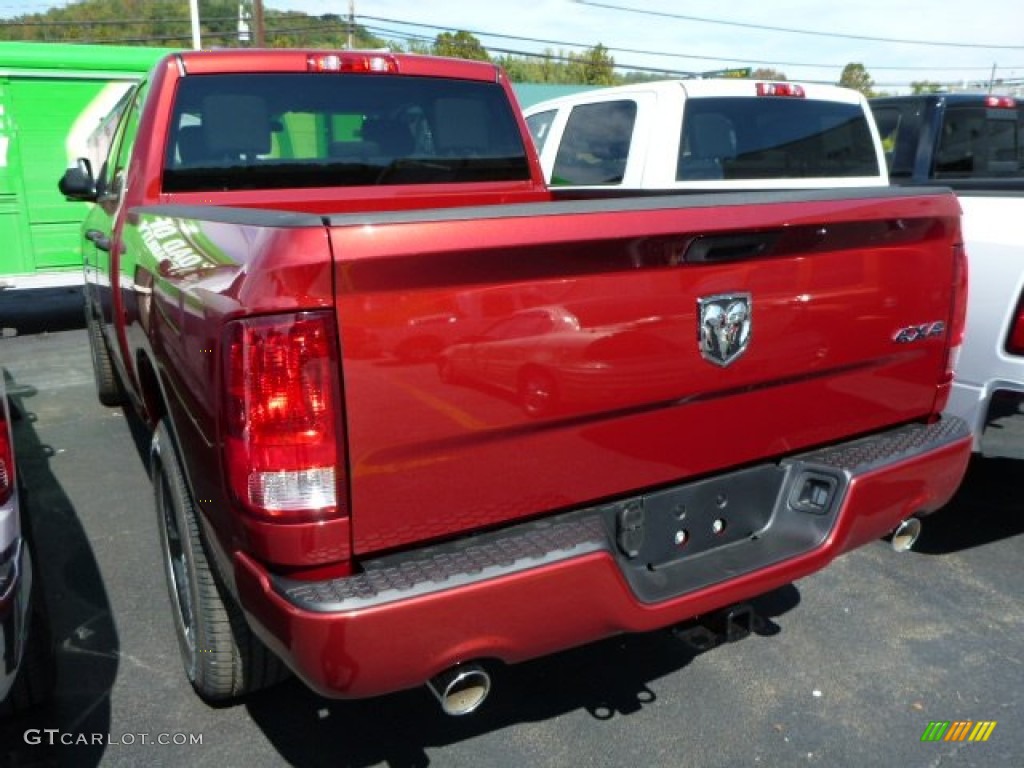 2014 1500 Express Quad Cab 4x4 - Deep Cherry Red Crystal Pearl / Black/Diesel Gray photo #2