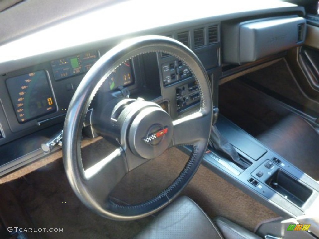 1984 Chevrolet Corvette Coupe Graphite Dashboard Photo #86159744
