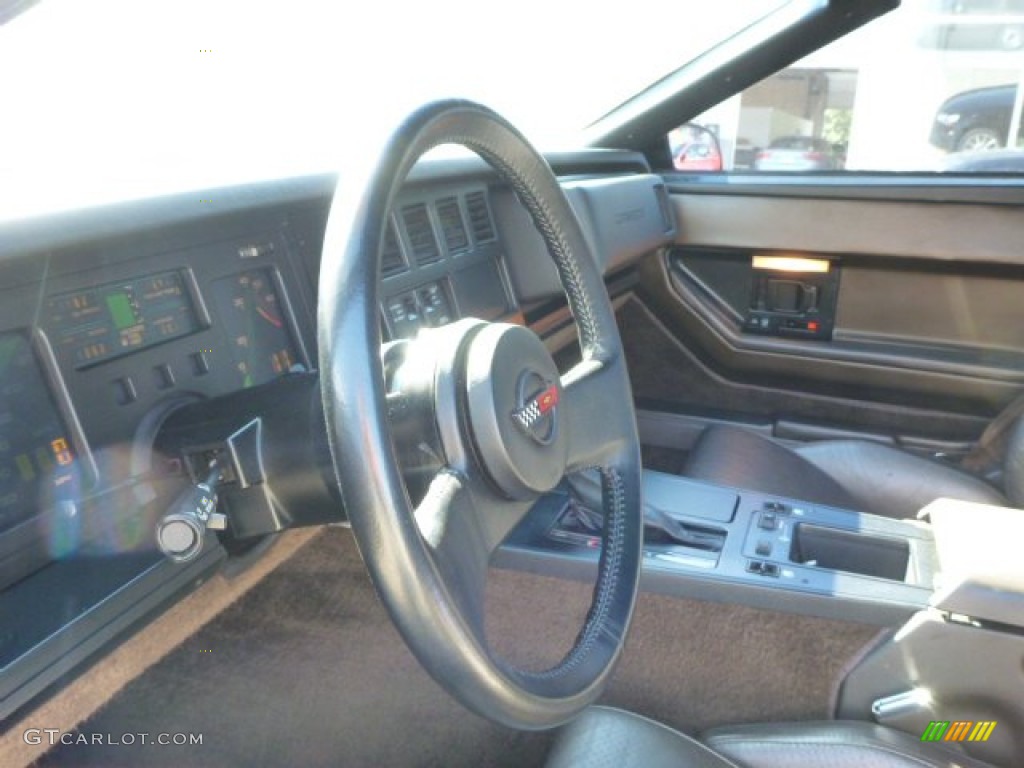 1984 Chevrolet Corvette Coupe Graphite Steering Wheel Photo #86159789