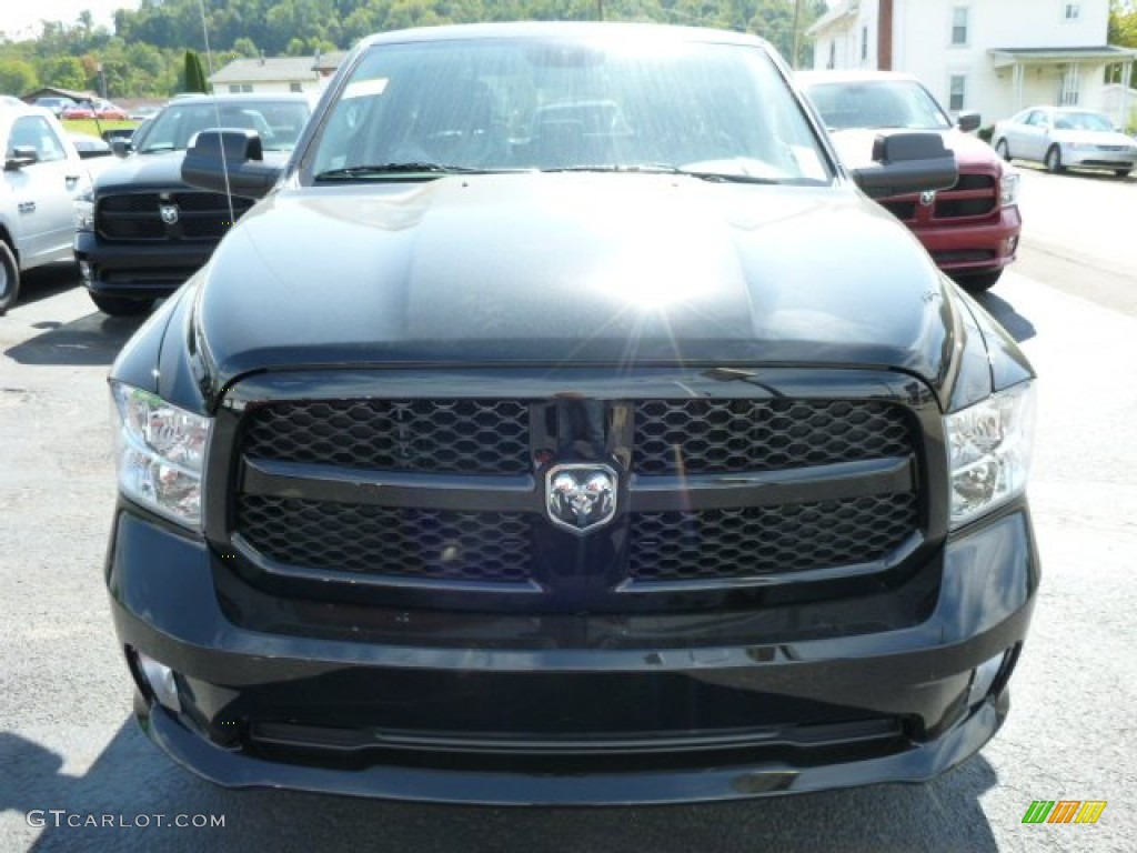 2014 1500 Tradesman Quad Cab 4x4 - Black / Black/Diesel Gray photo #11