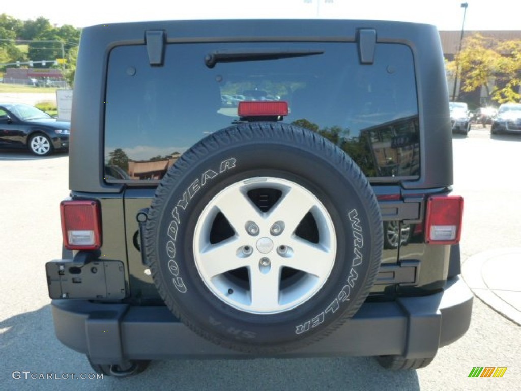 2012 Wrangler Unlimited Sport 4x4 - Black Forest Green Pearl / Black photo #4