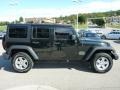 2012 Black Forest Green Pearl Jeep Wrangler Unlimited Sport 4x4  photo #6