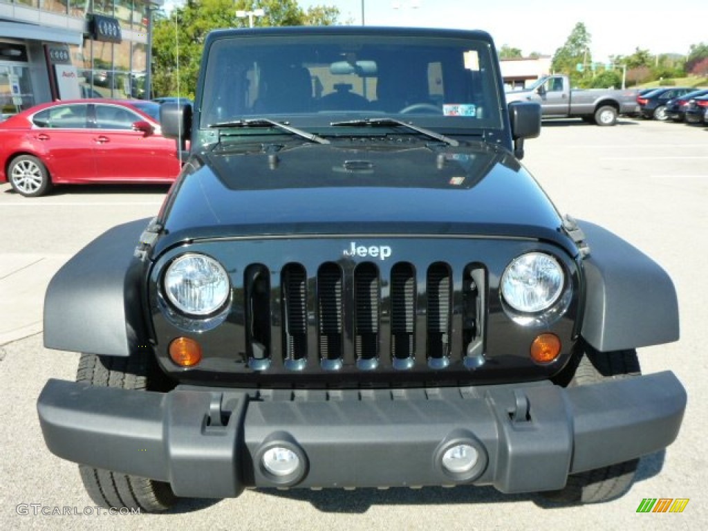 2012 Wrangler Unlimited Sport 4x4 - Black Forest Green Pearl / Black photo #8