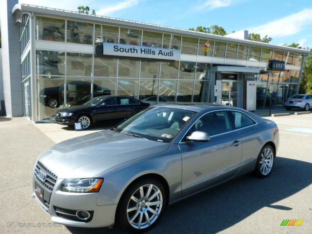2011 A5 2.0T quattro Coupe - Quartz Grey Metallic / Black photo #1