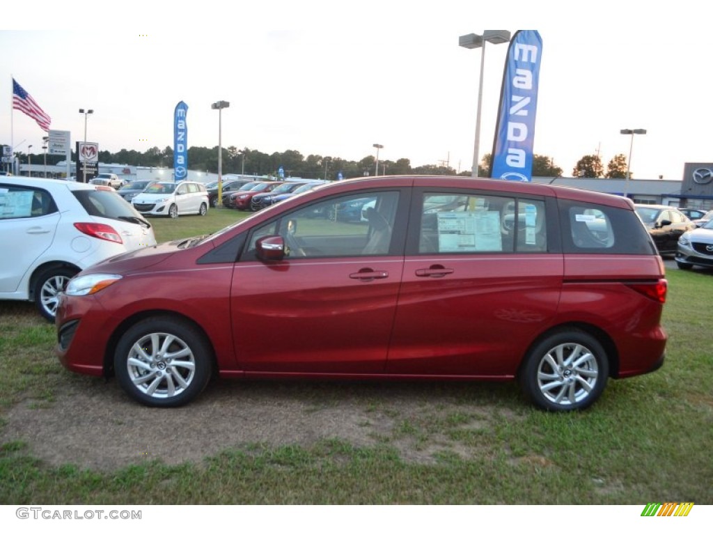 2013 MAZDA5 Sport - Zeal Red Mica / Sand photo #2