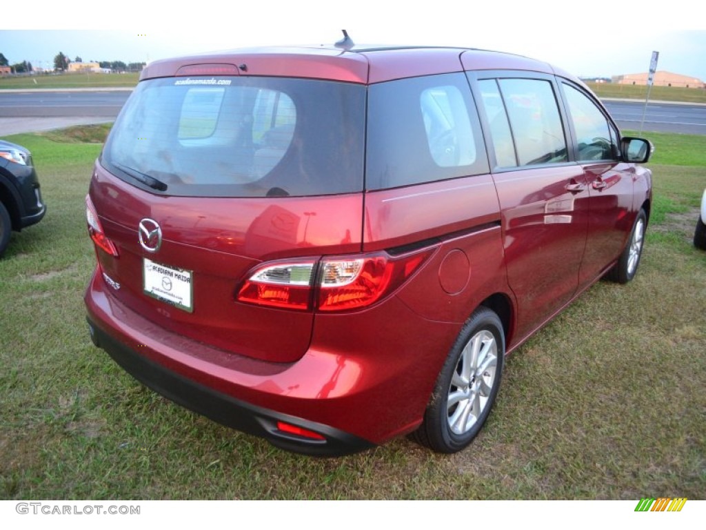 2013 MAZDA5 Sport - Zeal Red Mica / Sand photo #5