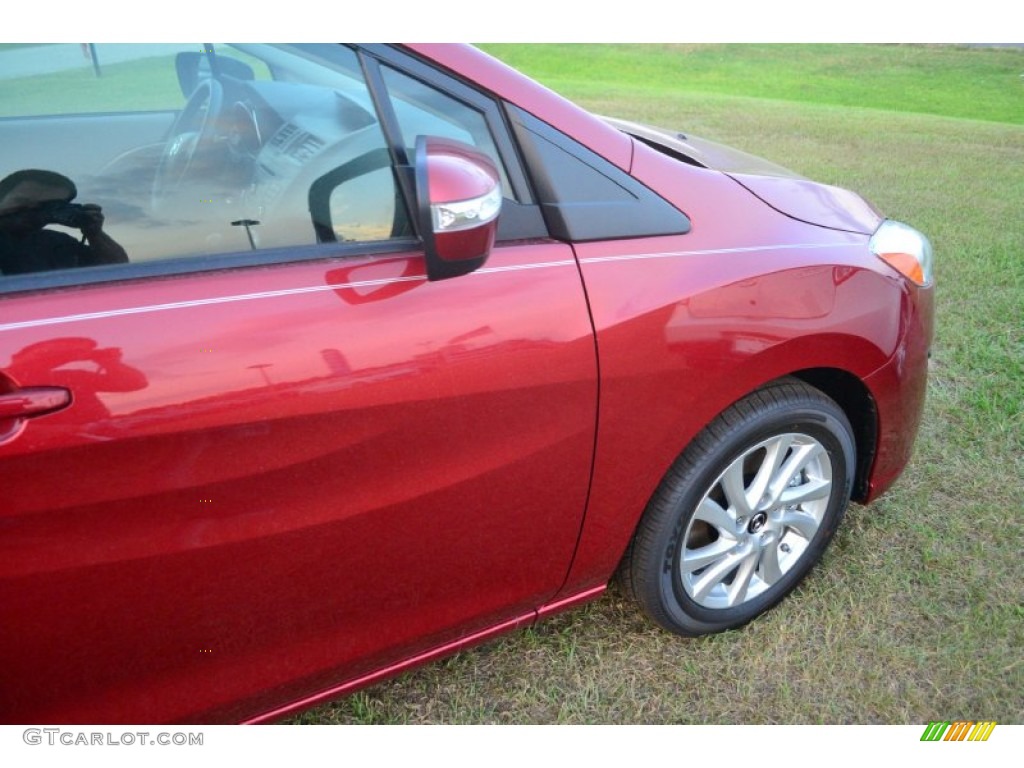 2013 MAZDA5 Sport - Zeal Red Mica / Sand photo #6