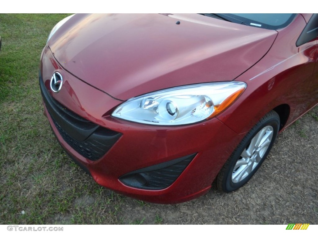 2013 MAZDA5 Sport - Zeal Red Mica / Sand photo #7