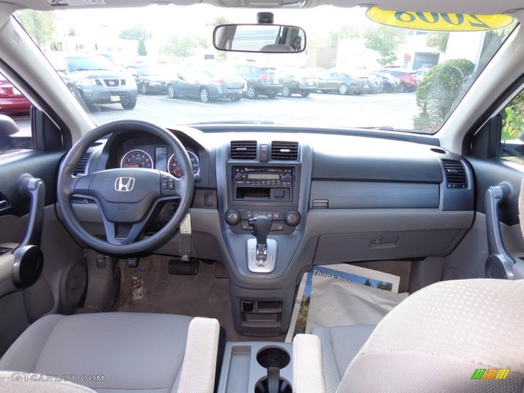 2008 CR-V LX 4WD - Taffeta White / Gray photo #11