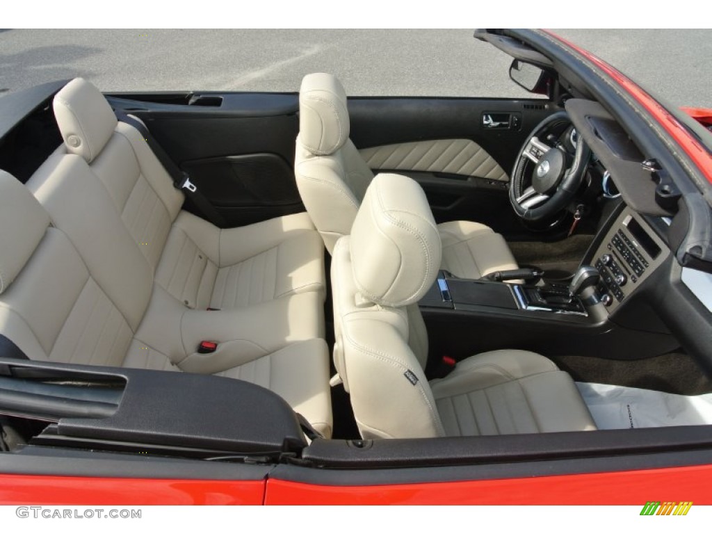 2013 Mustang V6 Premium Convertible - Race Red / Stone photo #23