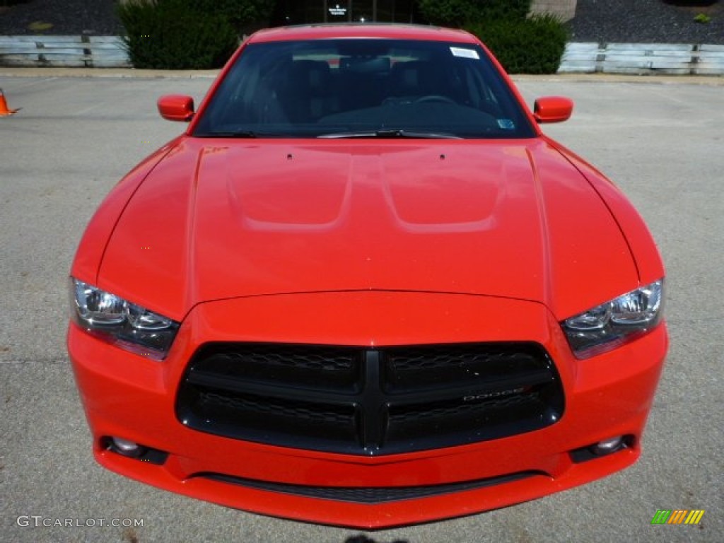 2014 Charger SXT Plus AWD - TorRed / Black photo #7
