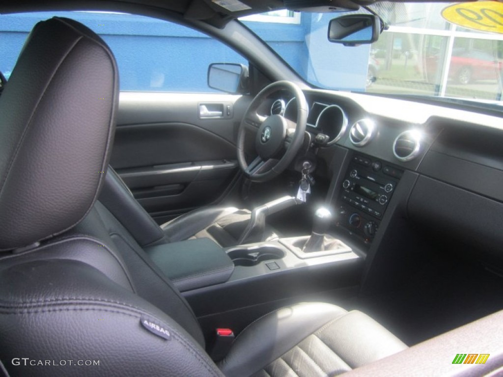2009 Mustang Shelby GT500 Coupe - Vista Blue Metallic / Black/Black photo #13