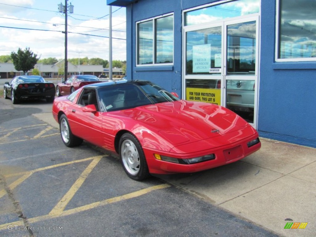 1991 Corvette Coupe - Bright Red / Gray photo #8