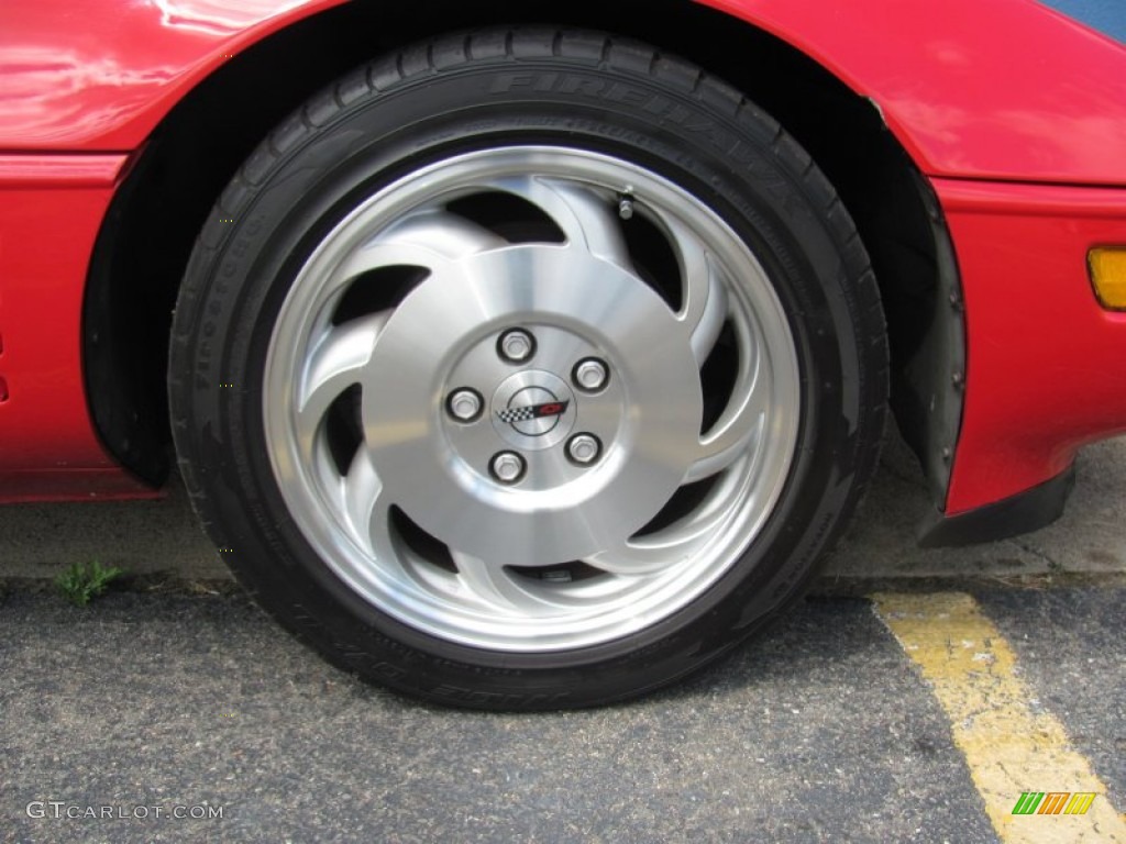 1991 Corvette Coupe - Bright Red / Gray photo #9