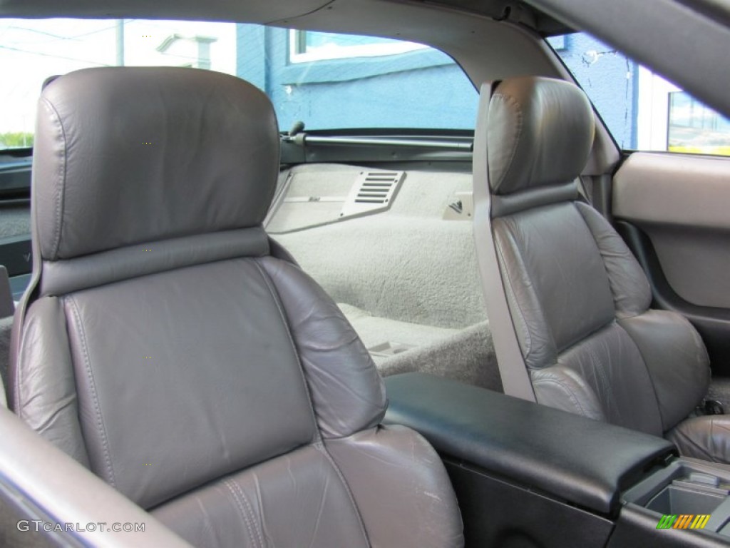 Gray Interior 1991 Chevrolet Corvette Coupe Photo #86162915