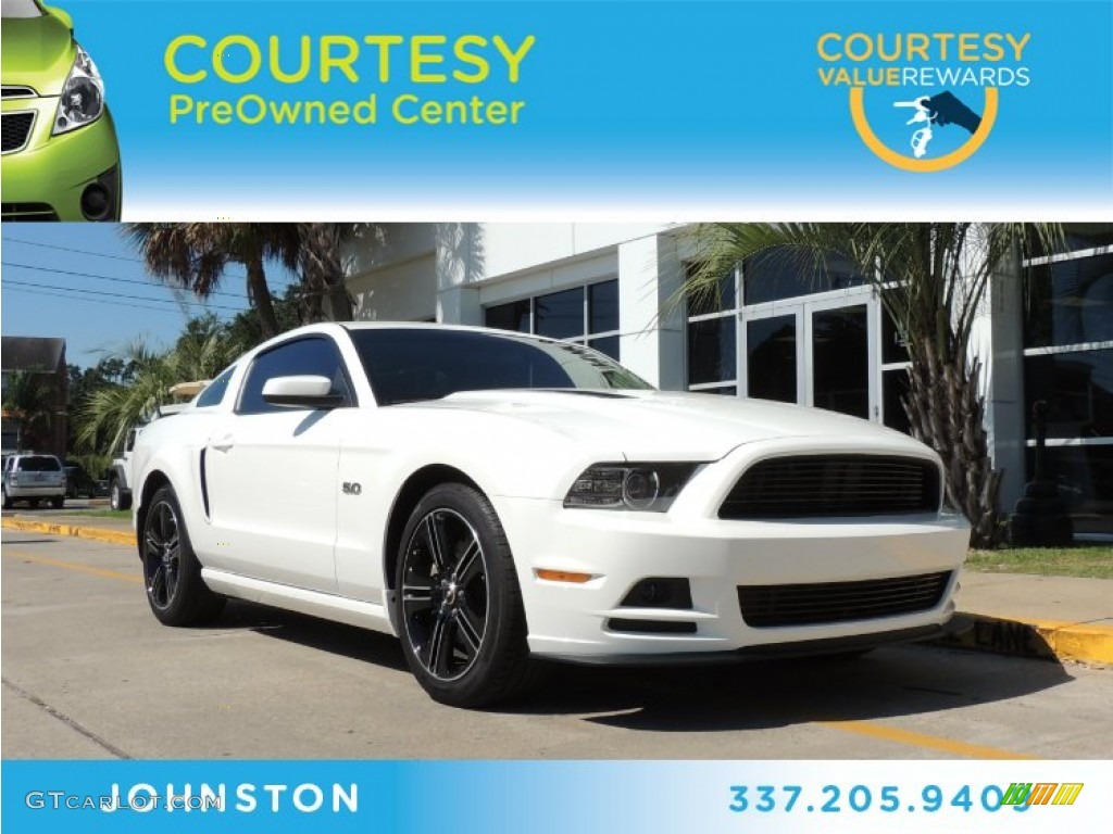 2013 Mustang GT/CS California Special Coupe - Performance White / California Special Charcoal Black/Miko-suede Inserts photo #1