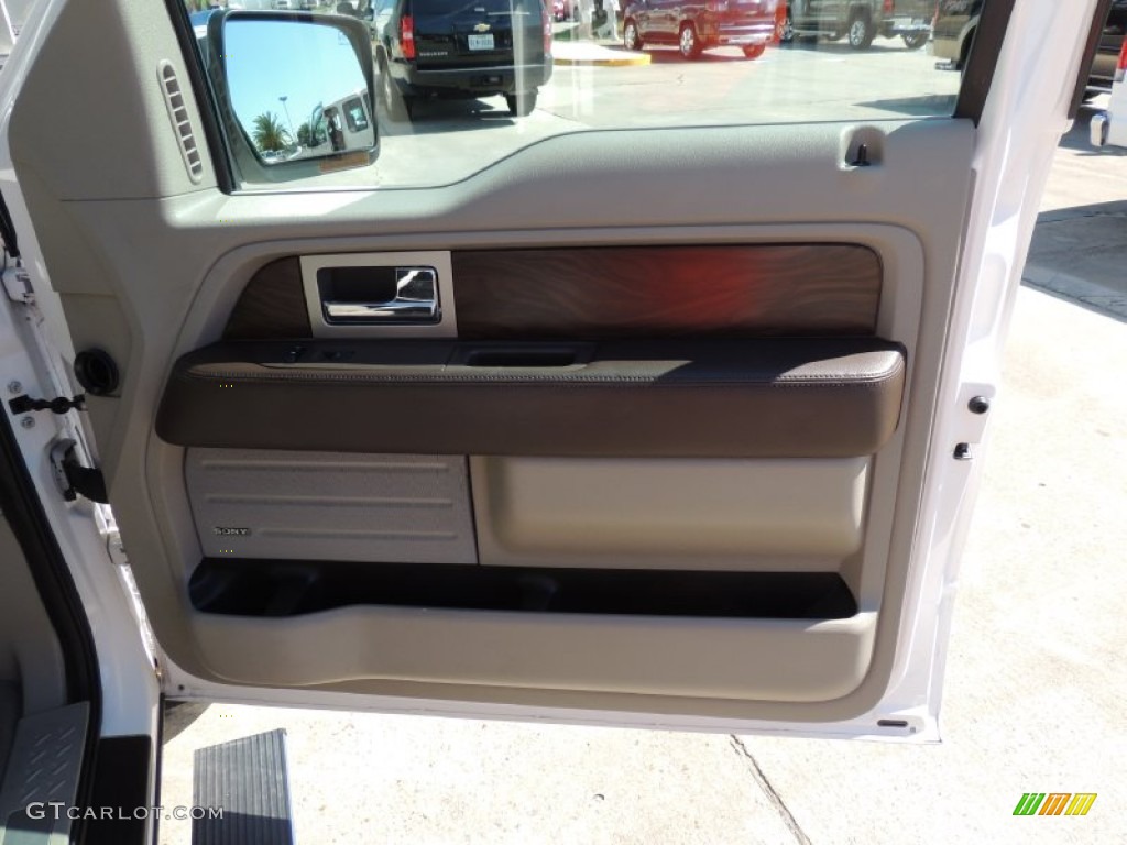 2010 F150 Platinum SuperCrew 4x4 - White Platinum Metallic Tri Coat / Medium Stone Leather/Sienna Brown photo #8