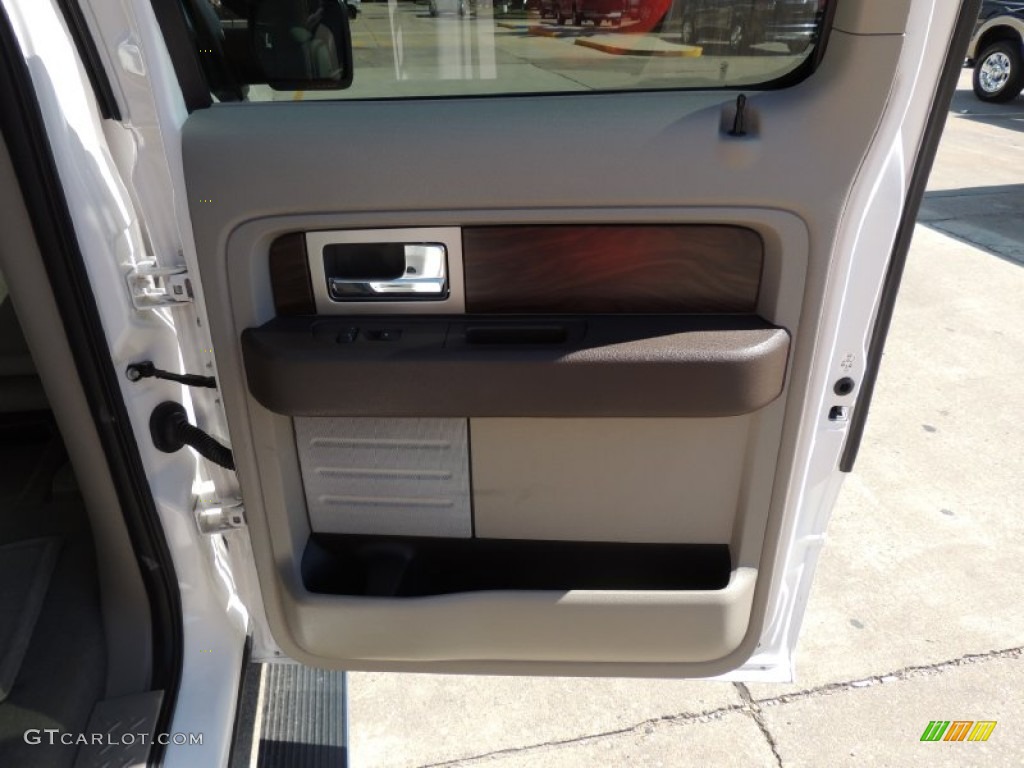 2010 F150 Platinum SuperCrew 4x4 - White Platinum Metallic Tri Coat / Medium Stone Leather/Sienna Brown photo #10