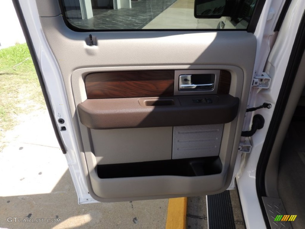 2010 F150 Platinum SuperCrew 4x4 - White Platinum Metallic Tri Coat / Medium Stone Leather/Sienna Brown photo #12