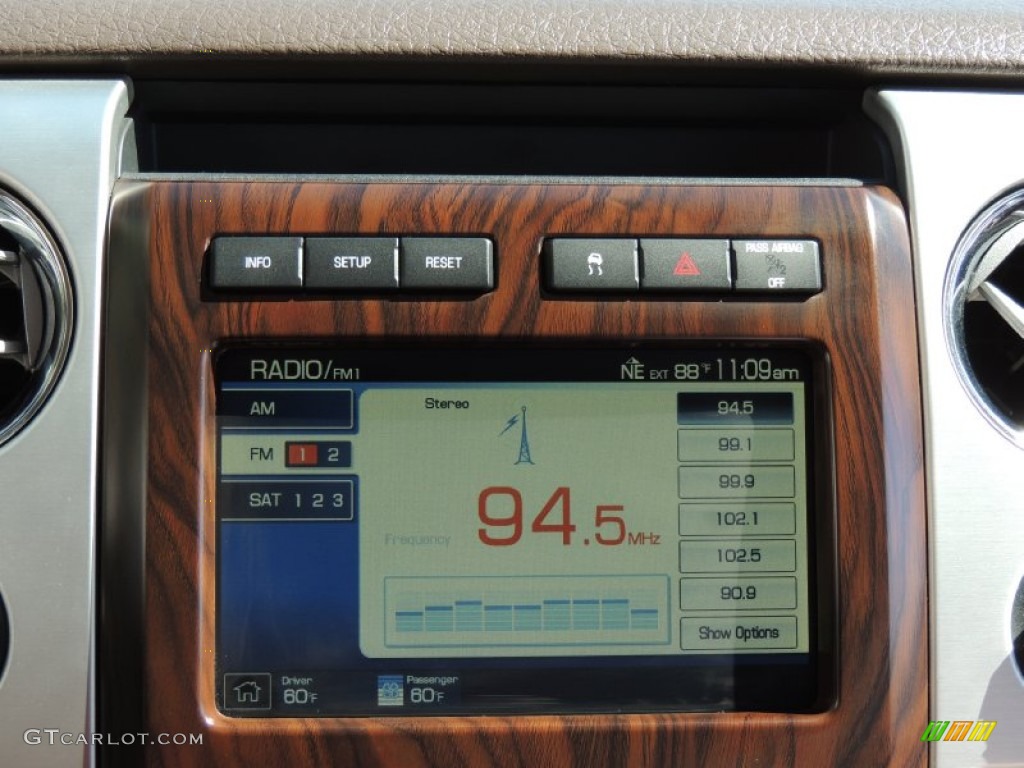 2010 F150 Platinum SuperCrew 4x4 - White Platinum Metallic Tri Coat / Medium Stone Leather/Sienna Brown photo #19