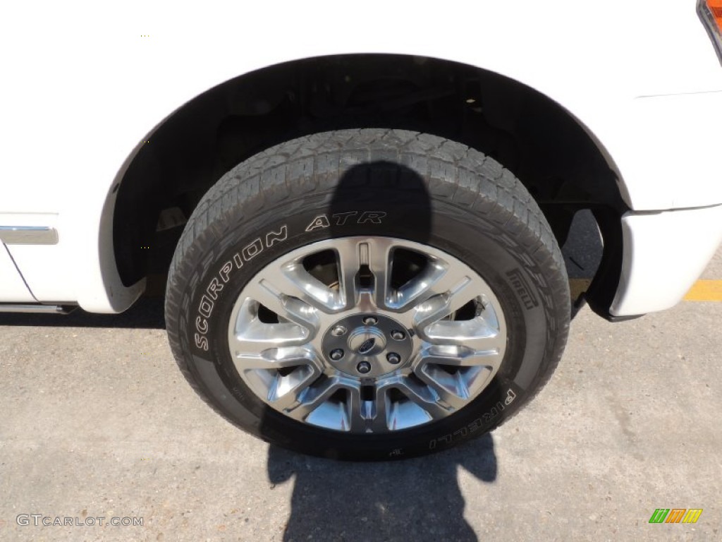 2010 F150 Platinum SuperCrew 4x4 - White Platinum Metallic Tri Coat / Medium Stone Leather/Sienna Brown photo #27